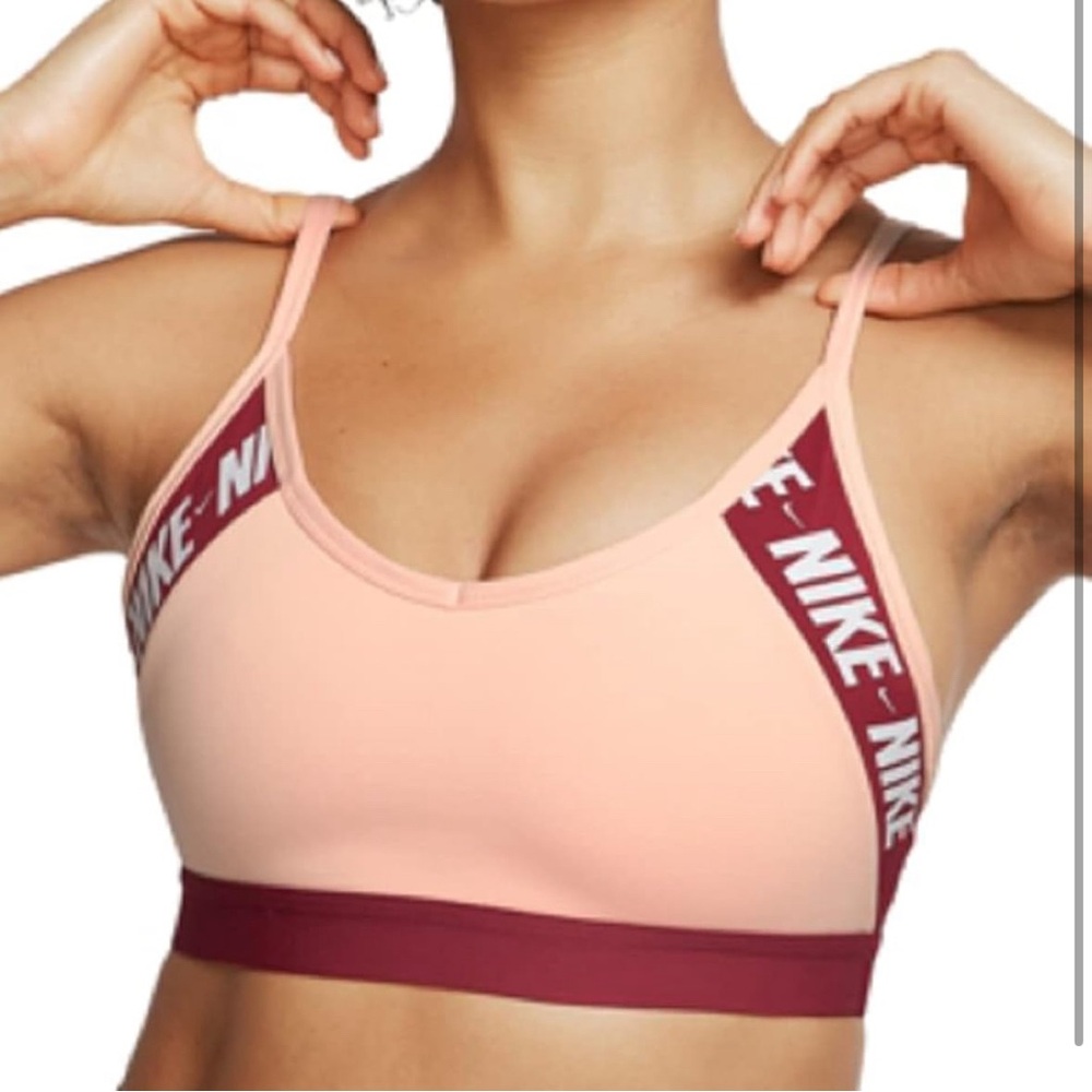 NWT Nike “Indy” Washed Coral Sports Bra - Size XS